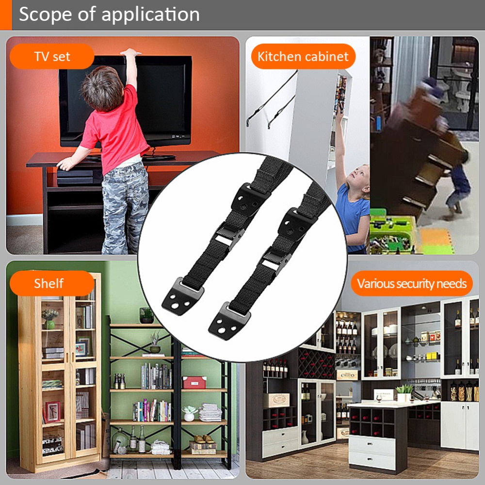 2 Buah Pengikat Furnitur dari  - Earthquake Anchor Strap ulasan dan harga